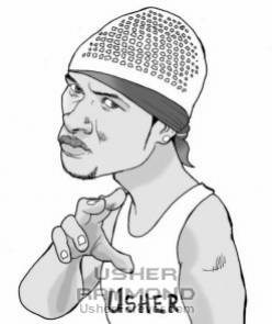 c caricature de usher